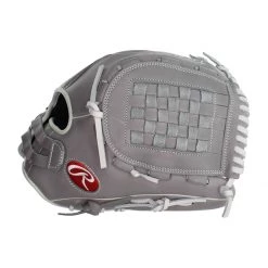 Best deal 👏 Rawlings R9 12.5" Fastpitch Softball Glove: R9SB125FS-3G Grey ⌛ -Glovegear Store 03bd 11 20 rawlings r9 12 5 fastpitch softball glove r9sb125fs 3g 33552 4 l