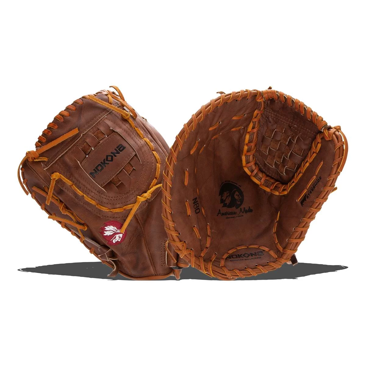 Promo ❤️ Nokona Walnut 14" First Base Mitt: W-N80C Brown ✨ 3 Promo ❤️ Nokona Walnut 14" First Base Mitt: W-N80C Brown ✨