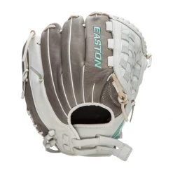 Buy 🤩 Easton Fundamental 12.5" Fastpitch Softball Glove: FMFP125 Grey, Teal, White ⌛ -Glovegear Store 04cb 11 21 easton fundamental 12 5 fastpitch softball glove fmfp125 35286 14 l