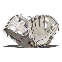 Promo ⭐ Mizuno Pro Select 11.75" Fastpitch Softball Glove: GPSF2-1175 Grey, White 😉
