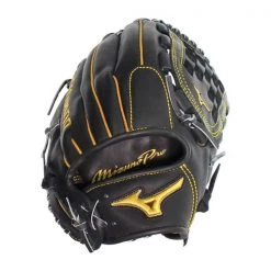 Brand new ⭐ Mizuno Pro 12" Baseball Glove: GMP2BK-100DT Black, Yellow ✔️ -Glovegear Store 0994 10 18 30664 6 m