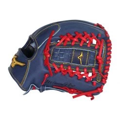 Flash Sale 🥰 Mizuno Pro 12" Mike Soroka Baseball Glove: GMP2MS-100DT4 Navy, Red 👍 -Glovegear Store 0a6c 10 20 mizuno pro 12 mike soroka baseball glove gmp2ms 100dt4 33690 4 l