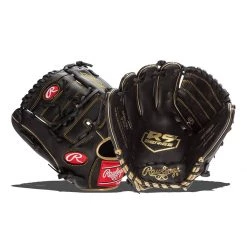 Best Sale 🌟 Rawlings R9 12" Baseball Glove: R9206-9BG Black, Gold 💯