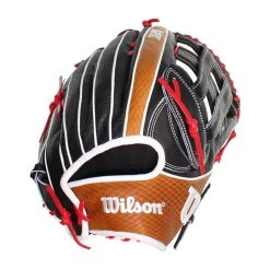 Hot Sale 🤩 Wilson A2K 12.75" SuperSkin Baseball Glove: WBW1000691275 Black, Red, Tan 🌟 -Glovegear Store 10b0 07 20 wilson a2k 12 75 superskin baseball glove wbw1000691275 33325 7 l
