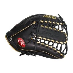 Discount 👍 Rawlings R9 12.75" Baseball Glove: R96019BGFS Black, Gold ❤️ -Glovegear Store 10ce 11 20 rawlings r9 12 75 baseball glove r96019bgfs 33536 4 l