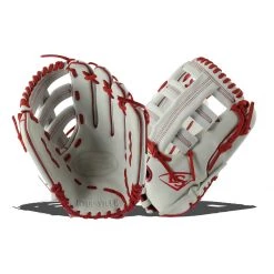 Cheapest ✔️ Louisville Slugger TPS 13.5" Slow Pitch Softball Glove: WTLPSRS18135 Red, White ✨ -Glovegear Store 1199 06 18 28546 l