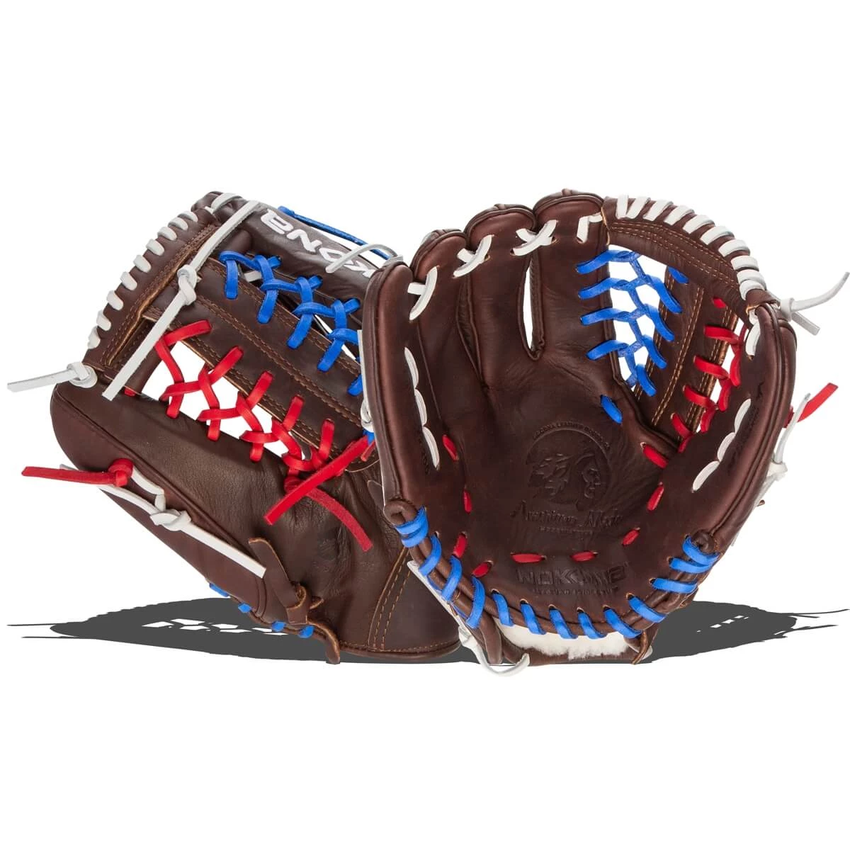 Best deal ❤️ Nokona X2 Elite 11.25" Youth Baseball Glove: X2-200POP RWB Blue, Brown, Red, White ⌛ 9 Best deal ❤️ Nokona X2 Elite 11.25" Youth Baseball Glove: X2-200POP RWB Blue, Brown, Red, White ⌛ - Image 7