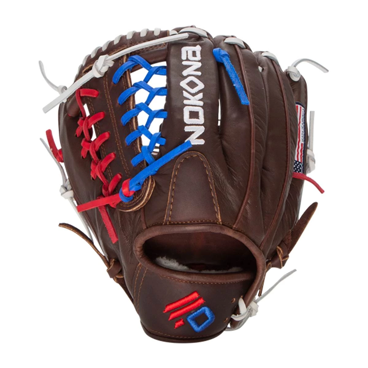 Best deal ❤️ Nokona X2 Elite 11.25" Youth Baseball Glove: X2-200POP RWB Blue, Brown, Red, White ⌛ 8 Best deal ❤️ Nokona X2 Elite 11.25" Youth Baseball Glove: X2-200POP RWB Blue, Brown, Red, White ⌛ - Image 6