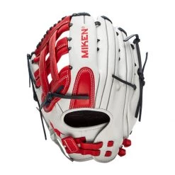 Best deal ✔️ Miken Pro Series 13.5" Slow Pitch Softball Glove: PRO135-WSN Blue, Red, White 🛒 -Glovegear Store 17c7 10 21 miken pro series 13 5 slow pitch softball glove pro135 wsn 31192 15 l