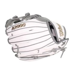 Buy ⭐ Wilson A2000 SuperSkin H12 12" Fastpitch Softball Glove: WBW10021112 Grey, White 🔥 -Glovegear Store 1861 09 20 wilson a2000 superskin h12 12 fastpitch softball glove wbw10021112 33633 5 l