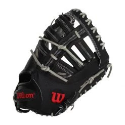 Flash Sale 😍 Wilson A2000 SuperSkin 12.25" First Base Mitt: WTA20RB202820SS Black 😉 -Glovegear Store 1a32 08 19 31803 2 l