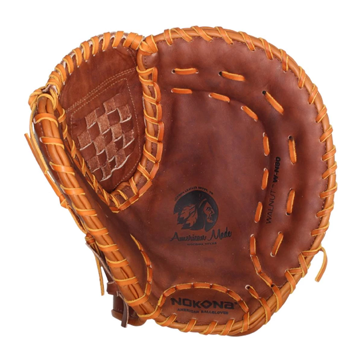 Promo ❤️ Nokona Walnut 14" First Base Mitt: W-N80C Brown ✨ 11 Promo ❤️ Nokona Walnut 14" First Base Mitt: W-N80C Brown ✨ - Image 9