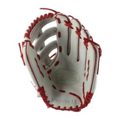 Cheapest ✔️ Louisville Slugger TPS 13.5" Slow Pitch Softball Glove: WTLPSRS18135 Red, White ✨ -Glovegear Store 1ea5 06 18 28546 1 m