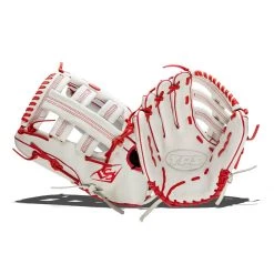 Cheapest ✔️ Louisville Slugger TPS 13.5" Slow Pitch Softball Glove: WTLPSRS18135 Red, White ✨