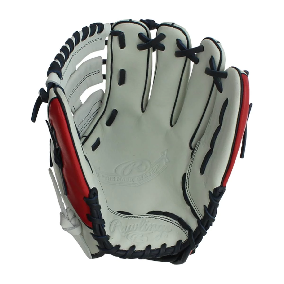 Best Sale ⭐ Rawlings HOH Mark of a Pro 11.5" Baseball Glove: SP204-6WS Red, White, Navy 🌟 4 Best Sale ⭐ Rawlings HOH Mark of a Pro 11.5" Baseball Glove: SP204-6WS Red, White, Navy 🌟 - Image 2
