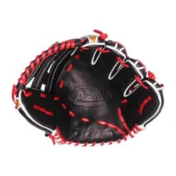Hot Sale 🤩 Wilson A2K 12.75" SuperSkin Baseball Glove: WBW1000691275 Black, Red, Tan 🌟 -Glovegear Store 2301 07 20 wilson a2k 12 75 superskin baseball glove wbw1000691275 33325 6 l