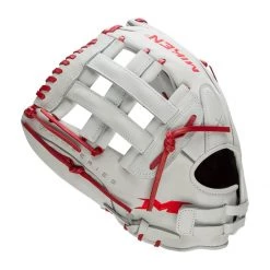 Top 10 ⭐ Miken Pro Series 13.5" Slow Pitch Softball Glove: PRO135-WS Red, White 💯 -Glovegear Store 2301 10 21 miken pro series 13 5 slow pitch softball glove pro135 ws 31195 10 l