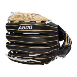 Hot Sale 🎉 Wilson A500 Siren 12.5" Youth Fastpitch Softball Glove: WBW100422125 Black, Tan 🔔 -Glovegear Store 28d5 10 21 wilson a500 siren 12 5 youth fastpitch softball glove wbw100422125 34736 14 l