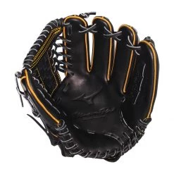 Wholesale ❤️ Mizuno Pro 12" Baseball Glove: GMP2BK-100DT4 Black, Yellow 😉