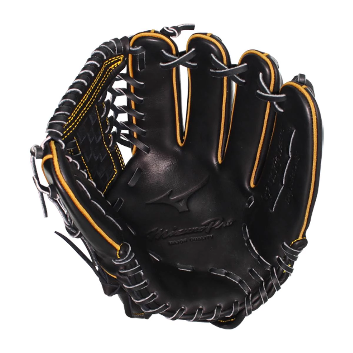 Wholesale ❤️ Mizuno Pro 12" Baseball Glove: GMP2BK-100DT4 Black, Yellow 😉 3 Wholesale ❤️ Mizuno Pro 12" Baseball Glove: GMP2BK-100DT4 Black, Yellow 😉