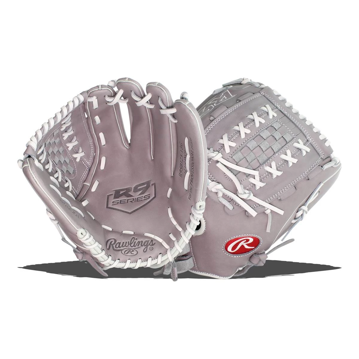 New ⌛ Rawlings R9 12.5" Fastpitch Softball Glove: R9SB125-18G Grey 🥰 10 New ⌛ Rawlings R9 12.5" Fastpitch Softball Glove: R9SB125-18G Grey 🥰 - Image 8
