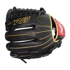 New 🔥 Rawlings R9 11.75" Baseball Glove: R9205-4BG Black, Gold ✨ -Glovegear Store 2ae0 11 20 rawlings r9 11 75 baseball glove r9205 4bg 33539 5 l