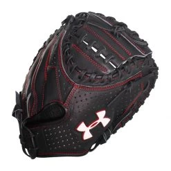 Outlet ✔️ Under Armour Deception 31.5" Youth Catcher's Mitt: UACM-200Y Black 😀 -Glovegear Store 2d98 02 20 under armour deception series youth catchers mitt uacm 200y 23545 3 l