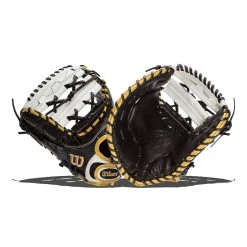 Cheapest 🛒 Wilson A2000 SuperSkin 12" Fastpitch Softball First Base Mitt: WTA20RF19FP1BSS Black, White ✨