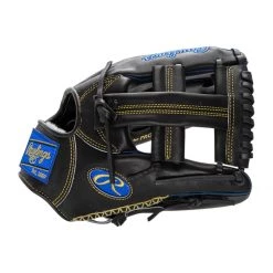 Outlet ✔️ Rawlings Pro Preferred 11.5" Baseball Glove: PROSNP4-20BR Black, Blue 🌟 -Glovegear Store 34b8 12 21 rawlings pro preferred 11 5 baseball glove prosnp4 20br 34617 4 l