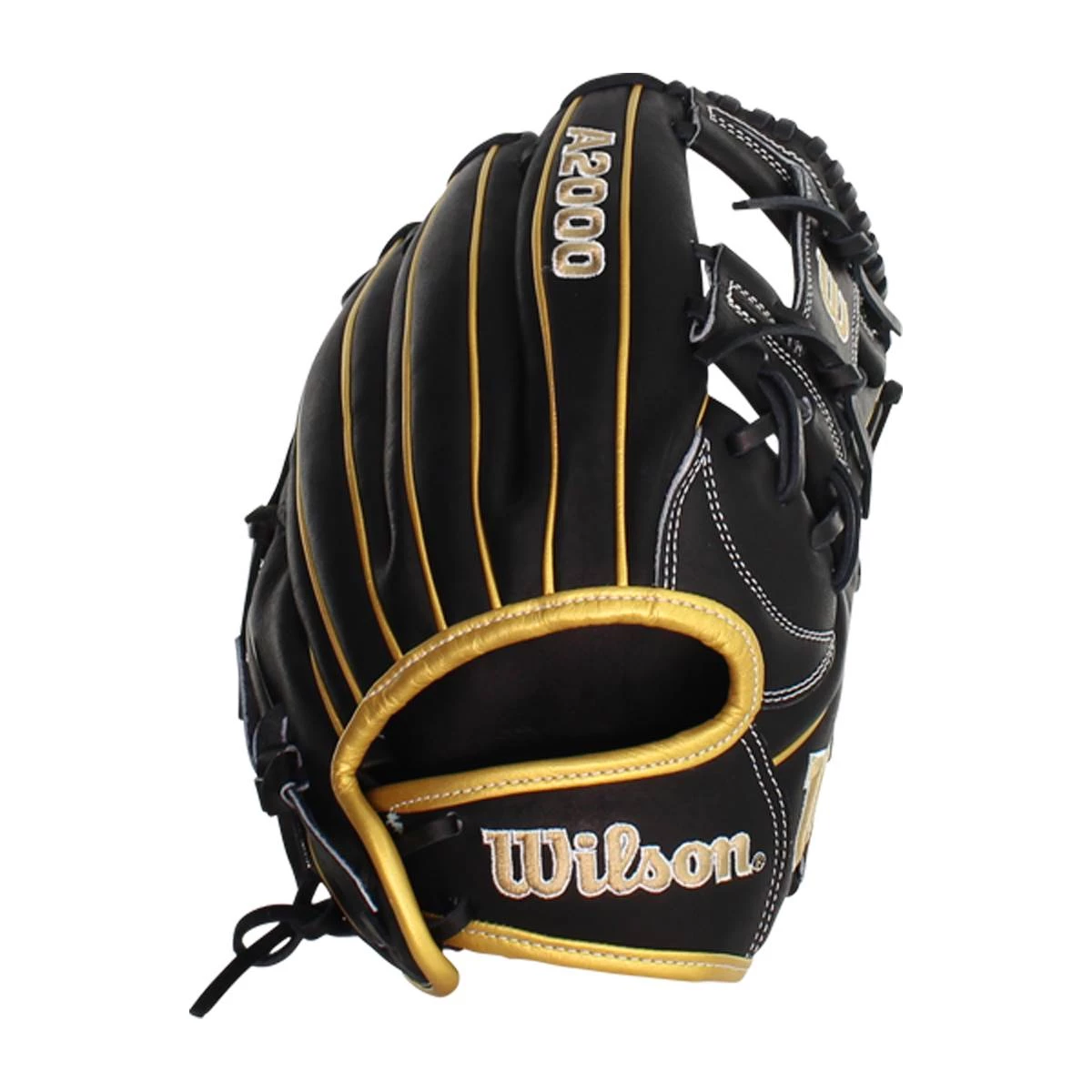 Budget 👍 Wilson A2000 H75 11.75" Fastpitch Softball Glove: WBW1002071175 Black, Gold 🔥 8 Budget 👍 Wilson A2000 H75 11.75" Fastpitch Softball Glove: WBW1002071175 Black, Gold 🔥 - Image 6