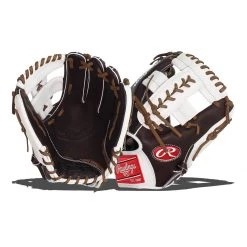 New 🧨 Rawlings HOH Mark of a Pro 11.5" Baseball Glove: SP204-19MOW Brown, White 🌟