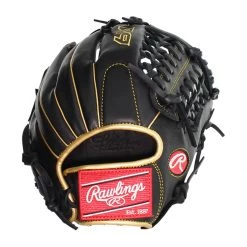 New 🔥 Rawlings R9 11.75" Baseball Glove: R9205-4BG Black, Gold ✨ -Glovegear Store 3980 11 20 rawlings r9 11 75 baseball glove r9205 4bg 33539 7 l