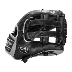Flash Sale ⌛ Rawlings Encore 12.25" Baseball Glove: EC1225-6B Black, Grey, Silver 🎁 -Glovegear Store 3eb1 12 21 rawlings encore 12 25 baseball glove ec1225 6b 34591 8 l