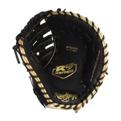 Wholesale ⌛ Rawlings R9 12.5" Baseball First Base Mitt: R9FM18BG Black, Gold ✔️ -Glovegear Store 4126 11 20 rawlings r9 12 5 baseball first base mitt r9fm18bg 33545 2 l