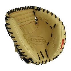Budget 😉 Wilson A2000 SuperSkin M2 33.5" Baseball Catcher's Mitt: WBW100117335 Black, Tan 😉