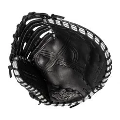 Brand new 👍 Rawlings Encore 12" Baseball First Base Mitt: ECFBM-10B Black, Grey, Silver 🔥 -Glovegear Store 464f 12 21 rawlings encore 12 baseball first base mitt ecfbm 10b 34593 6 l