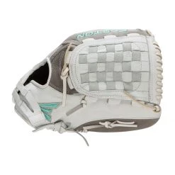 Buy 🤩 Easton Fundamental 12.5" Fastpitch Softball Glove: FMFP125 Grey, Teal, White ⌛ -Glovegear Store 487c 11 21 easton fundamental 12 5 fastpitch softball glove fmfp125 35286 8 l
