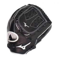 Flash Sale ❤️ Mizuno Pro Select 12.5" Fastpitch Softball Glove: GPSF1250BK Black, White 🎁 -Glovegear Store 4bd9 09 18 30759 2 m