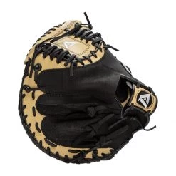Discount ❤️ Akadema ProSoft Select Series 33" Baseball Catcher's Mitt: ASF441 Black, Tan 🌟 -Glovegear Store 4c28 12 21 akadema prosoft select series 33 baseball catchers mitt asf441 35381 5 l