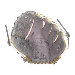 Deals 🥰 Wilson A2000 SuperSkin V125 12.5" Fastpitch Softball Glove: WBW100214125 Gold, Grey, White ❤️ -Glovegear Store 4c7a 09 20 wilson a2000 superskin v125 12 5 fastpitch softball glove wbw100214125 33635 6 l