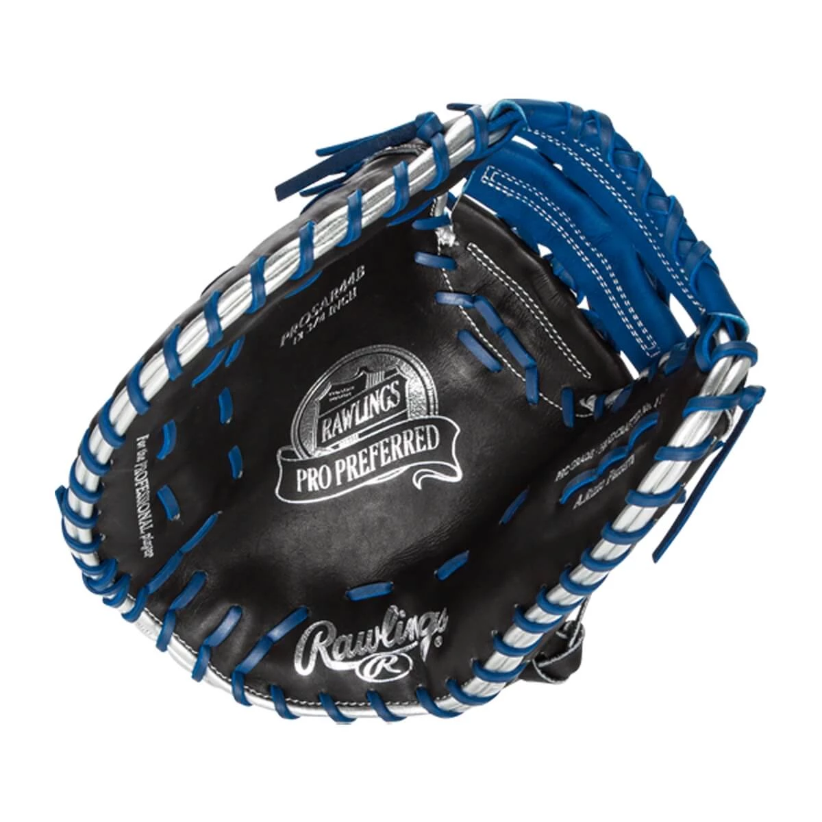 Hot Sale ๐งจ Rawlings Pro Preferred 12.75" Anthony Rizzo First Base Mitt: PROSAR44B Black, Blue, Silver ๐ 8 Hot Sale ๐งจ Rawlings Pro Preferred 12.75" Anthony Rizzo First Base Mitt: PROSAR44B Black, Blue, Silver ๐ - Image 6