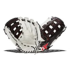 Outlet 🎁 Easton Tournament Elite 15" Slow Pitch Softball Glove: TESP15 Black, Red, White ⌛