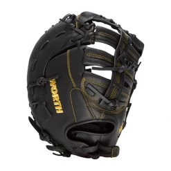 Best deal 💯 Worth Player Series 13" Slow Pitch First Base Mitt: WPL130-FB Black, Gold 🔔 -Glovegear Store 50c1 10 21 worth player series 13 slow pitch first base mitt wpl130 fb 33939 14 l