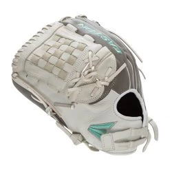 Top 10 ❤️ Easton Fundamental 12" Fastpitch Softball Glove: FMFP12 Grey, Teal, White 🥰 -Glovegear Store 535c 11 21 easton fundamental 12 fastpitch softball glove fmfp12 35285 19 l