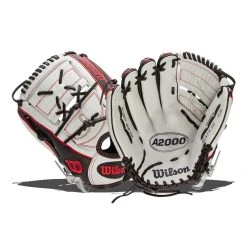 Best Sale ⭐ Wilson A2000 SuperSkin 12.25" Monica Abbott Fastpitch Softball Glove: WTA20RF19MA14GM Black, Red, White 🛒