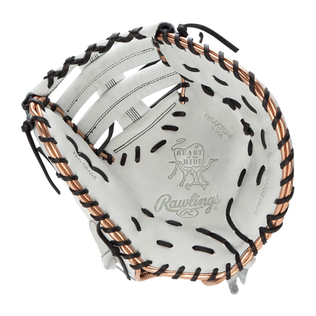 New ✔️ Rawlings Heart of the Hide 13.00" Fastpitch First Base Mitt: PRODCTSBW Black, White ❤️ 4 New ✔️ Rawlings Heart of the Hide 13.00" Fastpitch First Base Mitt: PRODCTSBW Black, White ❤️ - Image 2