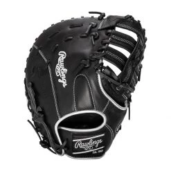Brand new 👍 Rawlings Encore 12" Baseball First Base Mitt: ECFBM-10B Black, Grey, Silver 🔥 -Glovegear Store 605f 12 21 rawlings encore 12 baseball first base mitt ecfbm 10b 34593 7 l