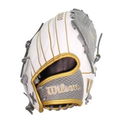 Deals 🥰 Wilson A2000 SuperSkin V125 12.5" Fastpitch Softball Glove: WBW100214125 Gold, Grey, White ❤️ -Glovegear Store 6128 09 20 wilson a2000 superskin v125 12 5 fastpitch softball glove wbw100214125 33635 7 l