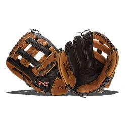 Coupon 👏 Miken Super Soft Series 12.25" Slow Pitch Softball Glove: MFG6 Black, Brown 🔥