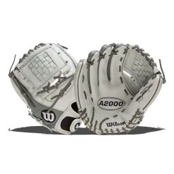 Brand new 🧨 Wilson A2000 SuperSkin 12" Fastpitch Softball Glove: WTA20RF19P12 Grey, White ❤️
